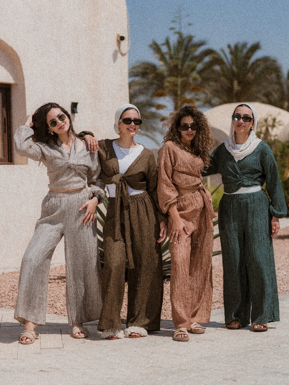 OLIVE GREEN PLISSE KORESHA SET