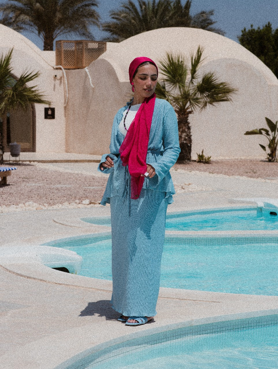BABY BLUE KORESHA SKIRT