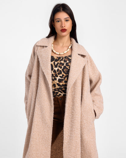 Velaria Fur Coat - Beige