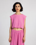 PINK KORESHA CROP TOP
