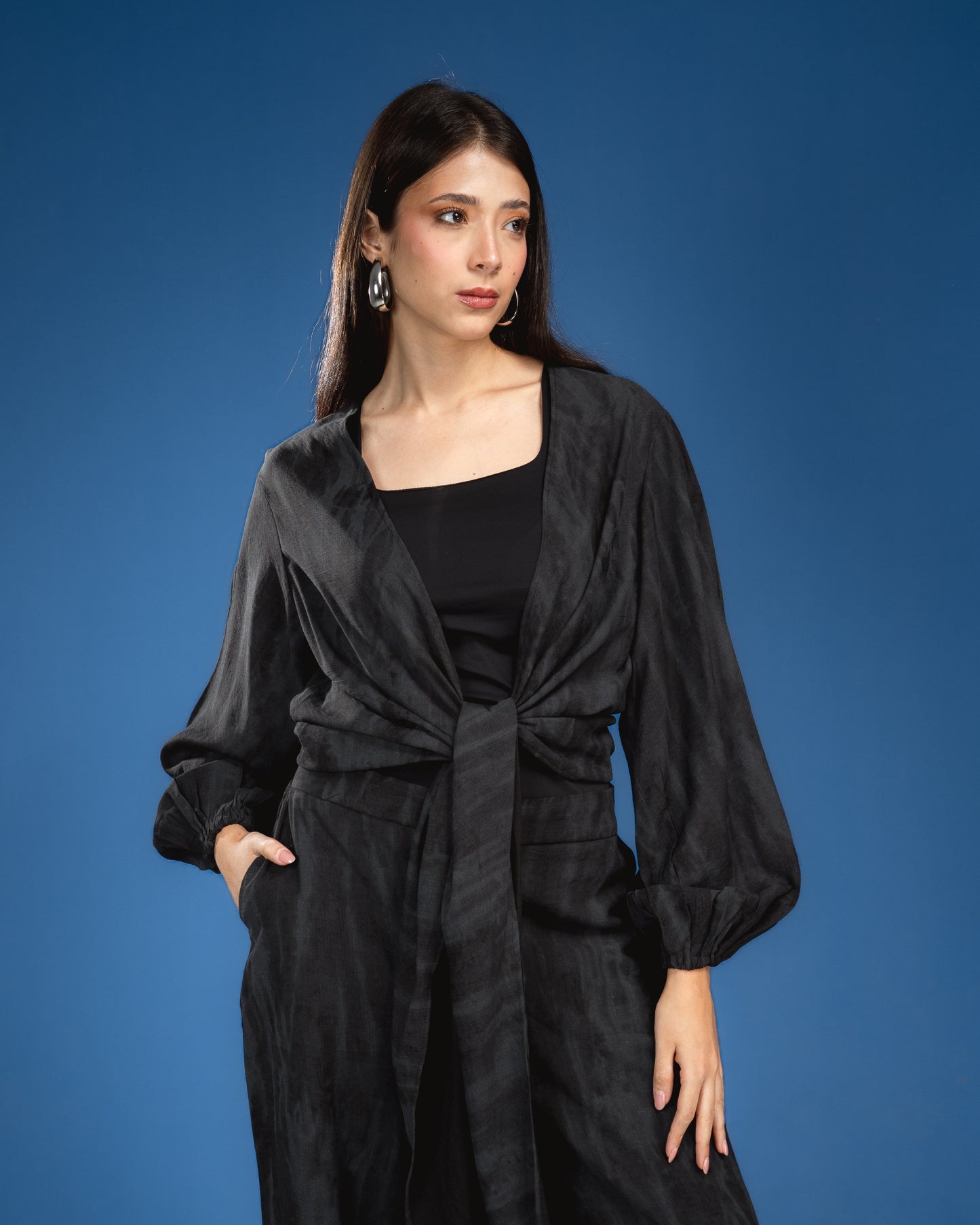 BLACK TIGER LINEN SET