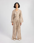 BEIGE TIGER LINEN SET