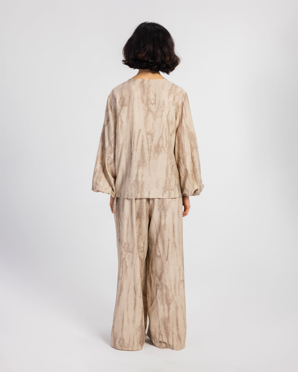 BEIGE TIGER LINEN SET