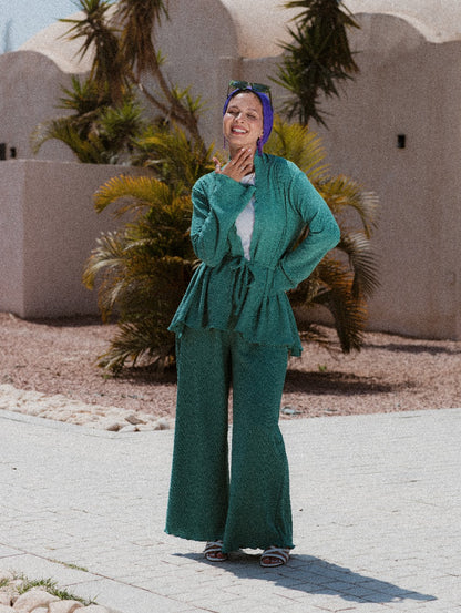 GREEN KORESHA CARDIGAN