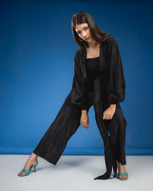 BLACK TIGER LINEN SET