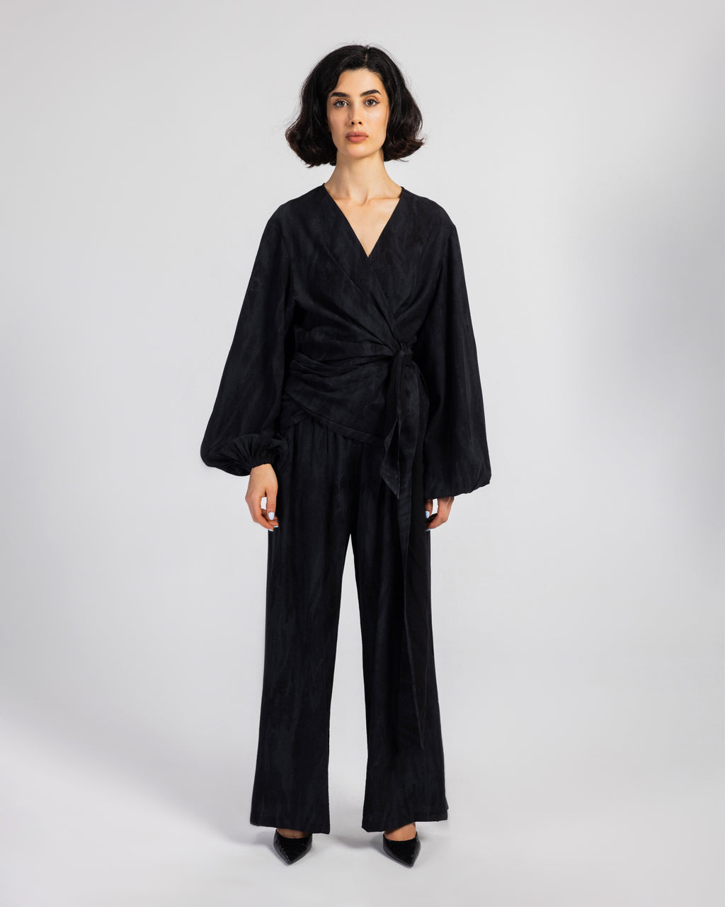 BLACK TIGER LINEN SET