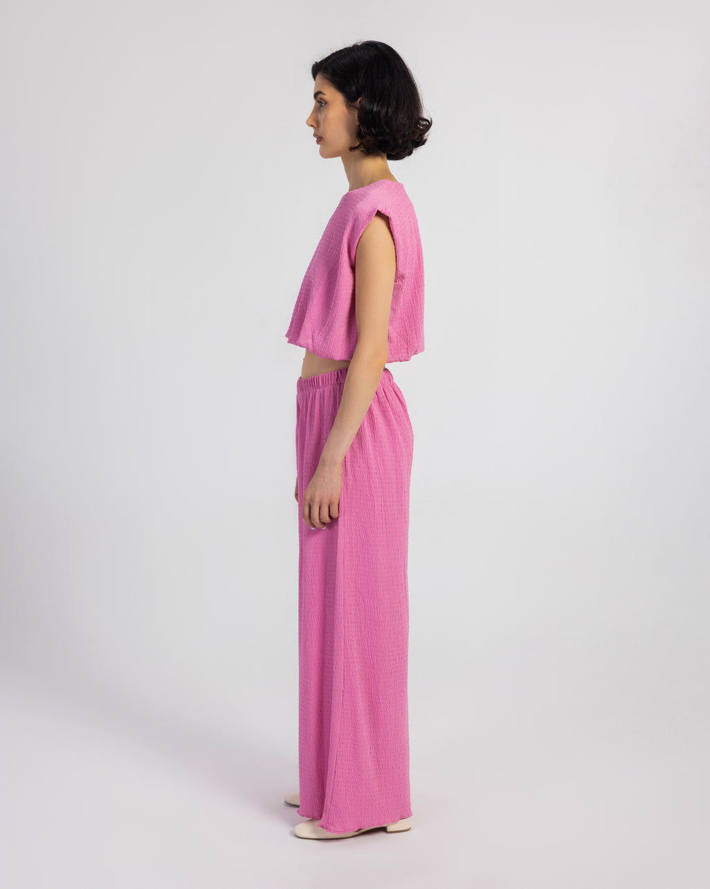 PINK KORESHA CROP TOP