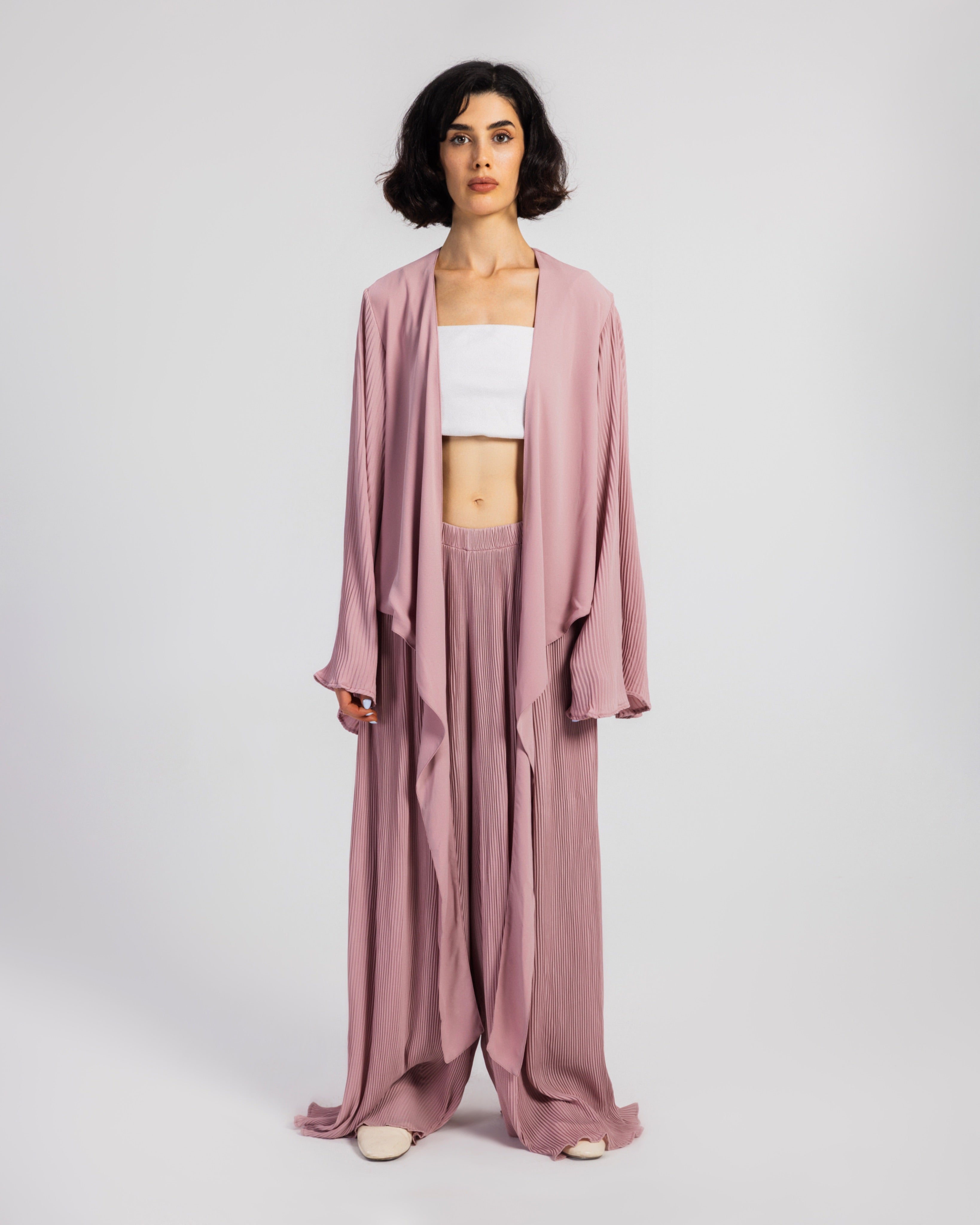 PINK PLISSE SET