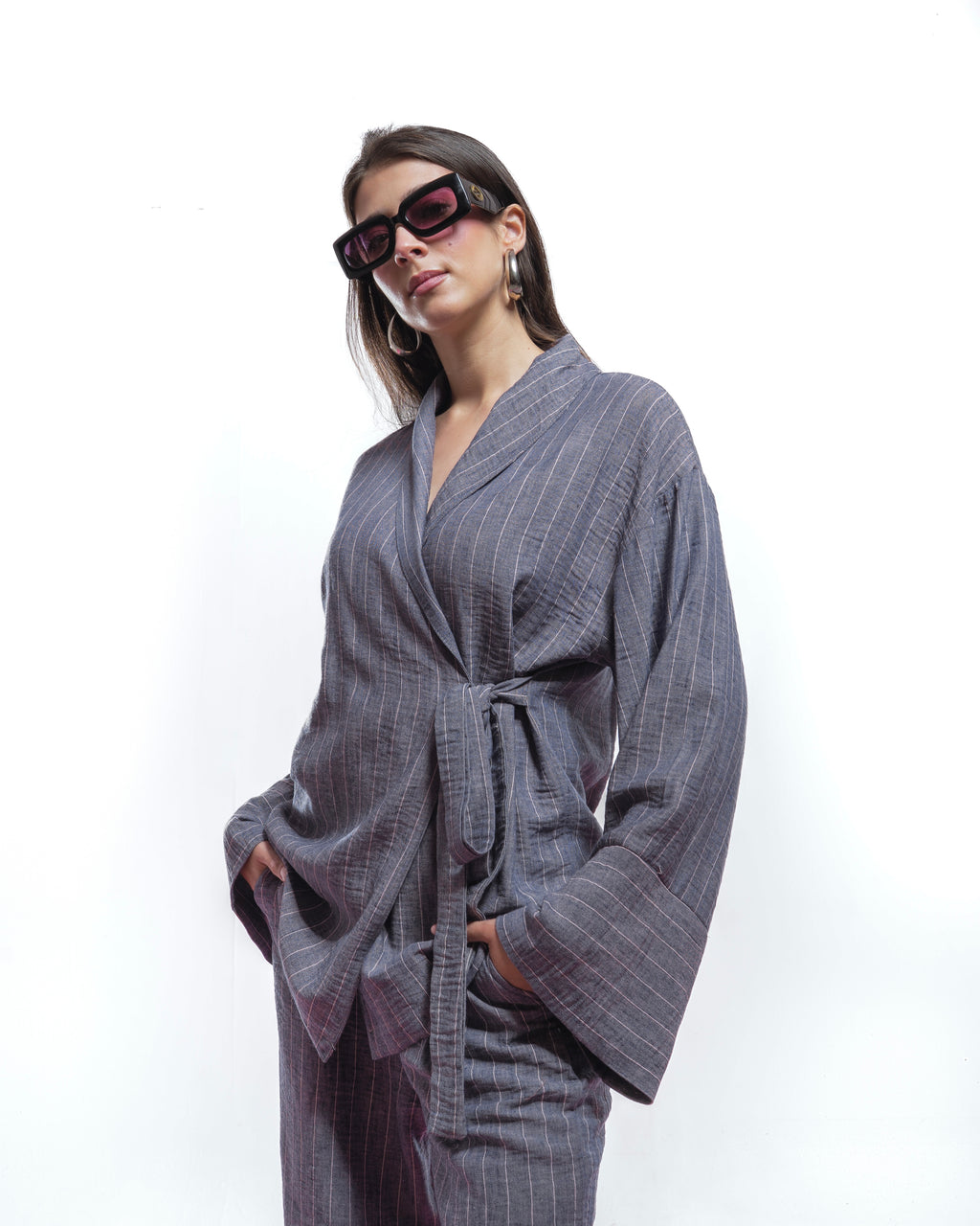 DENIM LINED LINEN SET