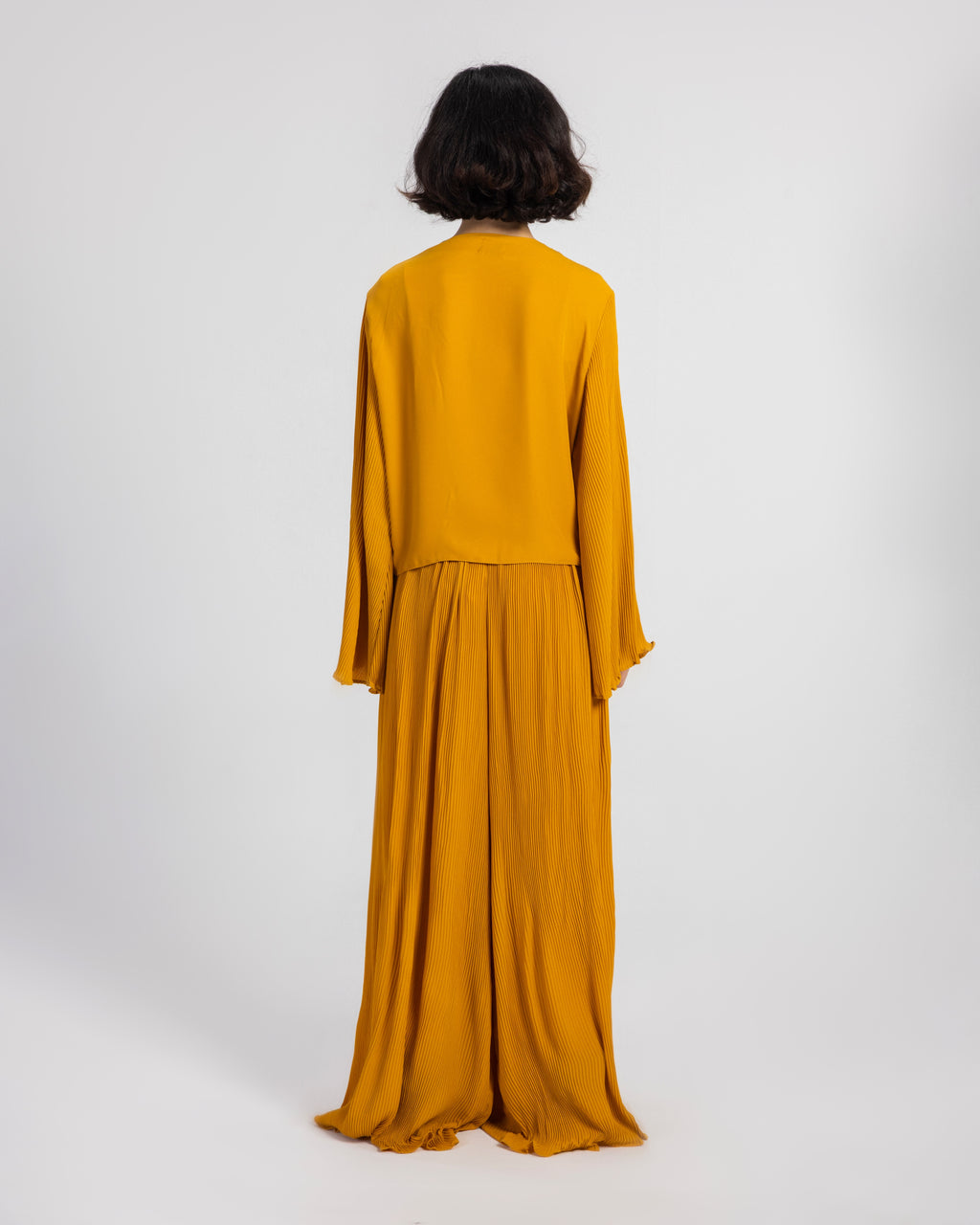 YELLOW PLISSE SET