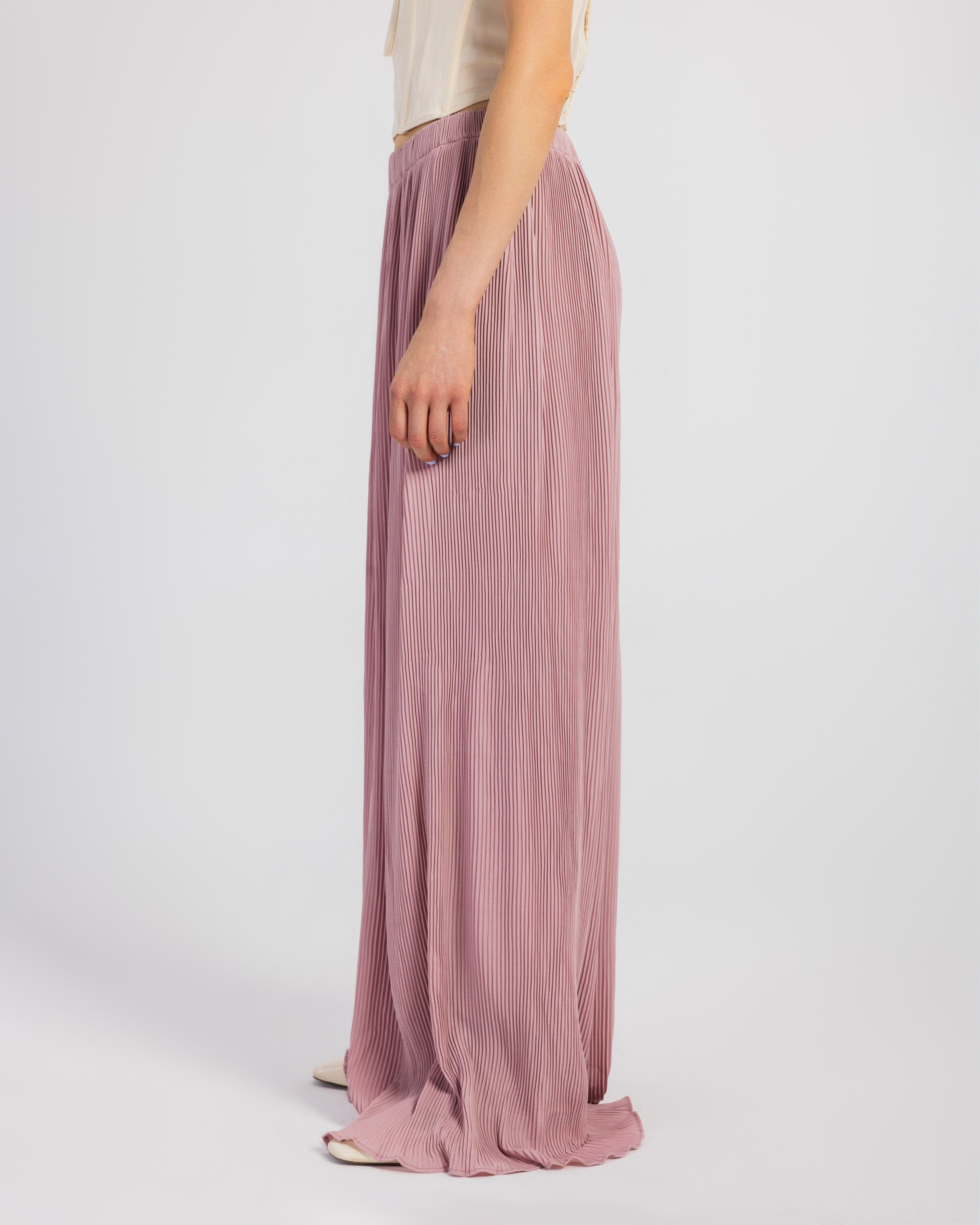 PINK PLISSE PANTS