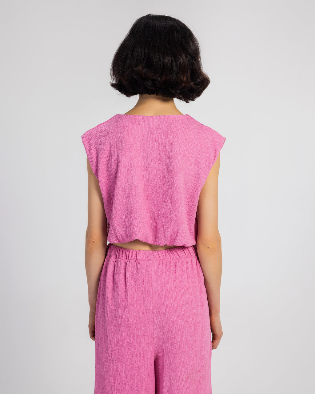 PINK KORESHA CROP TOP