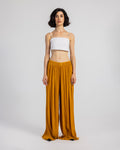 YELLOW PLISSE PANTS