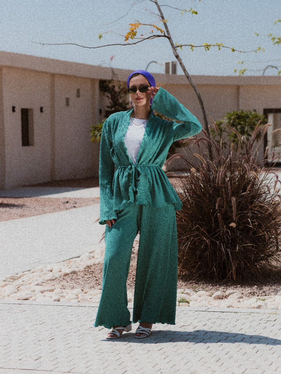 GREEN KORESHA SET (Cardigan and Pants )