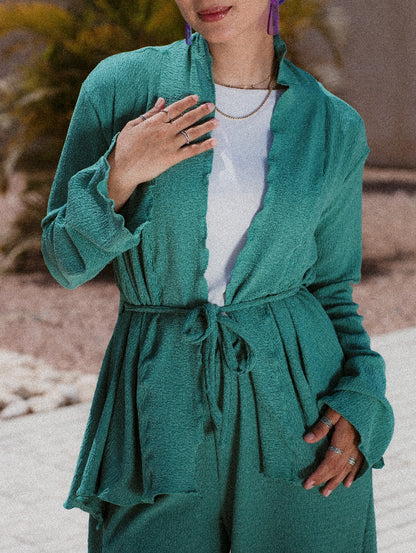 GREEN KORESHA CARDIGAN