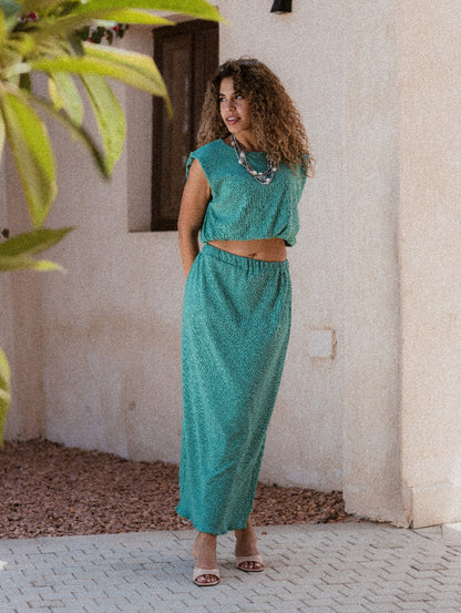 GREEN KORESHA SKIRT